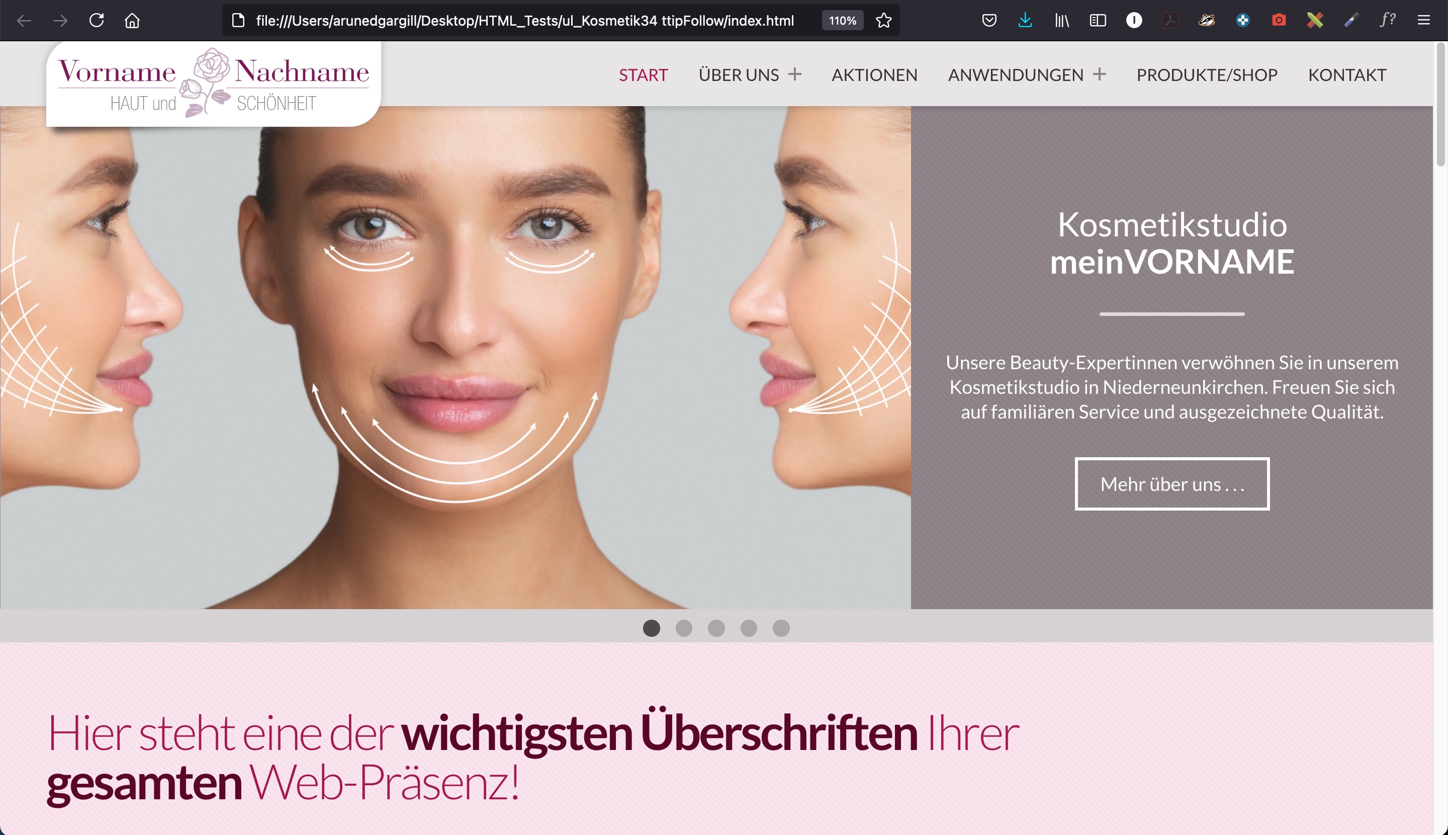 Musterseite Kosmetik-Konzept 32